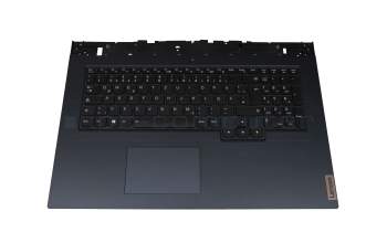 PK09000PH20 Original Lenovo Tastatur inkl. Topcase DE (deutsch) schwarz/blau mit Backlight