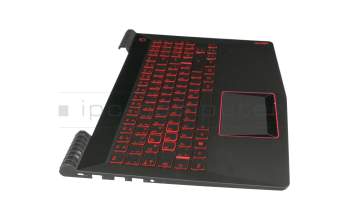 PK1313B5B13 Original LCFC Tastatur inkl. Topcase DE (deutsch) schwarz/schwarz mit Backlight