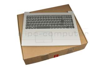 PK1314F1A19 Original Lenovo Tastatur inkl. Topcase DE (deutsch) grau/silber (Fingerprint)