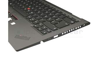 PK131AF2B11 Original Lenovo Tastatur inkl. Topcase DE (deutsch) schwarz/grau mit Backlight und Mouse-Stick