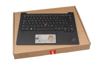 PK131U82B11 Original LCFC Tastatur inkl. Topcase DE (deutsch) schwarz/schwarz mit Backlight und Mouse-Stick