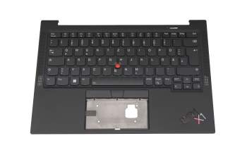 PK131U82B11 Original LCFC Tastatur inkl. Topcase DE (deutsch) schwarz/schwarz mit Backlight und Mouse-Stick