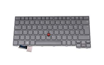 PK132D32D12 Original LCFC Tastatur DE (deutsch) grau mit Backlight und Mouse-Stick