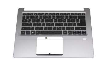 PK1334G1B13 Original Acer Tastatur inkl. Topcase DE (deutsch) schwarz/silber mit Backlight