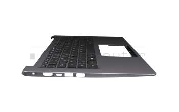 PK1334G1B13 Original Acer Tastatur inkl. Topcase DE (deutsch) schwarz/silber mit Backlight