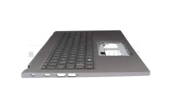 PK133TY2C13 Original Acer Tastatur inkl. Topcase DE (deutsch) grau/grau mit Backlight