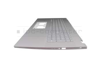 PK133UJ113 Original Acer Tastatur inkl. Topcase DE (deutsch) grau/grau mit Backlight