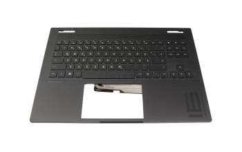 PK137II2J11 Original Compal Tastatur inkl. Topcase DE (deutsch) schwarz/schwarz mit Backlight