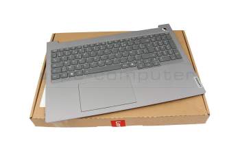 PL5CLXB-FR Original Lenovo Tastatur inkl. Topcase FR (französisch) grau/grau mit Backlight