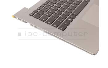 PM4CB-GE Original Lenovo Tastatur inkl. Topcase DE (deutsch) schwarz/silber mit Backlight silberner Rand