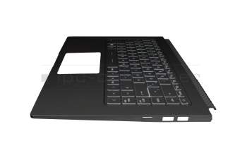 PN095687 Original MSI Tastatur inkl. Topcase DE (deutsch) schwarz/schwarz mit Backlight