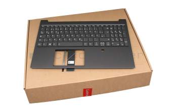 PP5XB-GR Original Lenovo Tastatur inkl. Topcase DE (deutsch) grau/grau mit Backlight