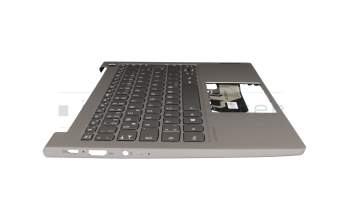 PR2UB-GE Original Lenovo Tastatur inkl. Topcase DE (deutsch) grau/grau mit Backlight