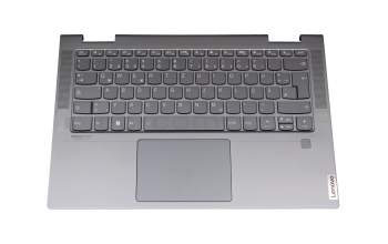 PR4SB-GE Original Lenovo Tastatur inkl. Topcase DE (deutsch) grau/grau mit Backlight