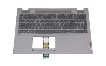 PR55-GR Original Lenovo Tastatur inkl. Topcase DE (deutsch) grau/grau