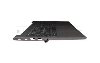 PR55B-UI Original Lenovo Tastatur inkl. Topcase UK (englisch) dunkelgrau/grau mit Backlight