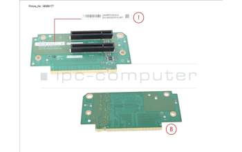 Fujitsu PY-PRE853 Riserkarte PCIe 2 FH Slots x8 rechts