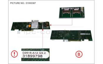 Fujitsu RAID CTRL SAS 6G Int D2616 512MB Rev2 für Fujitsu Primergy RX2520 M1
