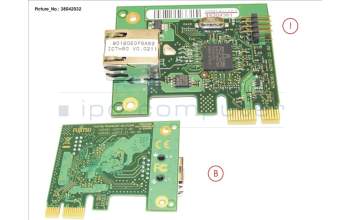 Fujitsu DASH LAN CARD, GE PCIE X1, DS für Fujitsu Esprimo D957