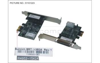 Fujitsu S26361-F3316-L7 DUAL SERIAL CARD PCIE X1, POWERED