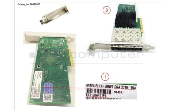 Fujitsu S26361-F3640-L504 PLAN EP X710-DA4 4x10Gb SFP+ LP, FH