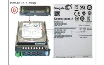 Fujitsu HD SATA 6G 250GB 7.2K HOT PLUG 2.5\' BC für Fujitsu Primergy RX2520 M1