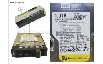 Fujitsu HD SATA 6G 1TB 7.2K HOT PL 3.5\'\' BC für Fujitsu Primergy RX2560 M1