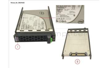 Fujitsu SSD SATA 6G 100GB HOT PL 2.5\' EP ME für Fujitsu Primergy RX2560 M1