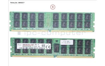 Fujitsu S26361-F3843-E606 16GB (1X16GB) 2RX4 DDR4-2133 R ECC