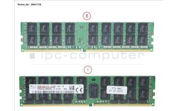Fujitsu 32GB (1X32GB) 4RX4 DDR4-2133 LR ECC für Fujitsu Primergy RX2560 M1