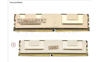 Fujitsu 64GB (1X64GB) 4RX4 DDR4-2133 LR ECC für Fujitsu Primergy RX2540 M1