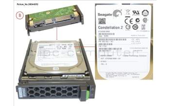 Fujitsu HD SATA 6G 250GB 7.2K HOT PL 2.5\' BC für Fujitsu Primergy RX2560 M1