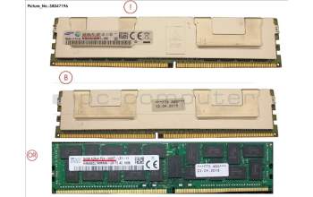 Fujitsu S26361-F3935-E516 64GB (1X64GB) 4RX4 DDR4-2400 LR ECC