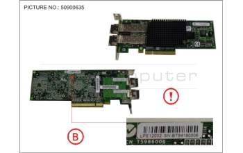 Fujitsu FC CTRL 8GBIT/S LPE12002 MMF LC LP für Fujitsu Primergy RX2520 M1