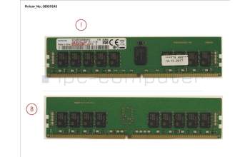 Fujitsu S26361-F4026-E516 16GB (1X16GB) 2RX8 DDR4-2666 R ECC