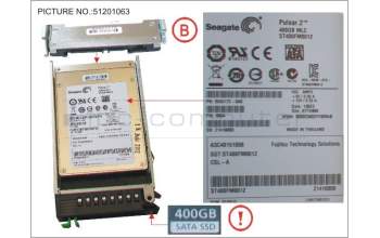 Fujitsu SSD SATA 6G 400GB MLC HOT P 2.5\' EP MAIN für Fujitsu Primergy RX300 S8