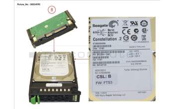 Fujitsu HD SAS 6G 500GB 7.2K HOT PL 2.5\' BC für Fujitsu Primergy RX2520 M1