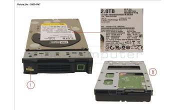 Fujitsu S26361-F5242-L200 HD SAS 6G 2TB 7.2K HOT PL 3.5\' BC