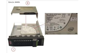 Fujitsu SSD SATA 6G 100GB MAIN 3.5\' H-P EP für Fujitsu Primergy RX2540 M1