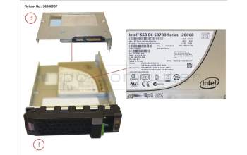 Fujitsu SSD SATA 6G 200GB MAIN 3.5\' H-P EP für Fujitsu Primergy RX2520 M1