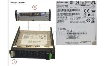 Fujitsu SSD SAS 12G 200GB MAIN 2.5\' H-P EP für Fujitsu Primergy RX2530 M2
