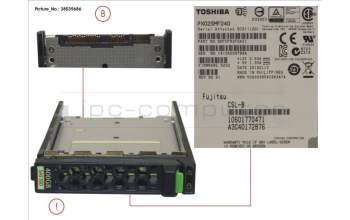 Fujitsu SSD SAS 12G 400GB MAIN 2.5\' H-P EP für Fujitsu Primergy RX2560 M1
