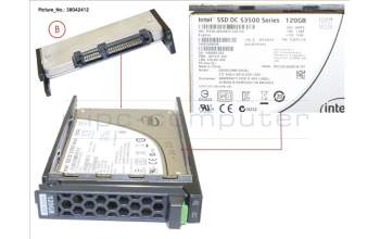 Fujitsu SSD SATA 6G 120GB READ-INTEN 2.5\' H-P EP für Fujitsu Primergy CX2550 M2