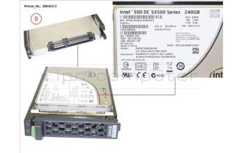 Fujitsu SSD SATA 6G 240GB READ-INTEN 2.5\' H-P EP für Fujitsu Primergy RX2540 M1