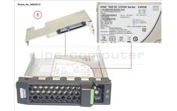 Fujitsu SSD SATA 6G 240GB READ-INTEN 3.5\' H-P EP für Fujitsu Primergy RX2520 M1
