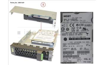 Fujitsu HD SAS 12G 300GB 15K HOT PL 3.5\' EP für Fujitsu Primergy RX1330 M3