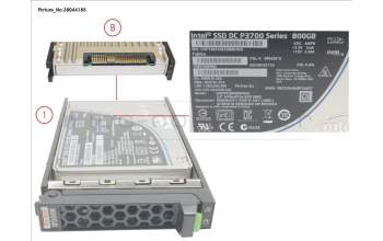 Fujitsu S26361-F5534-L800 SSD PCIE3 800GB MAIN 2.5\' H-P EP