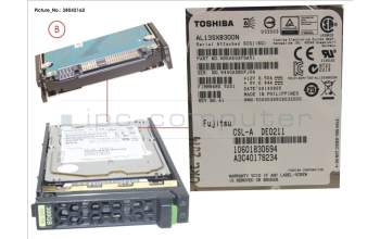 Fujitsu HD SAS 6G 300GB 15K HOT PL 2.5\' EP für Fujitsu Primergy CX2550 M2