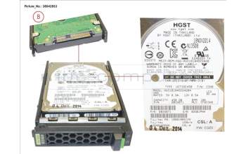 Fujitsu HD SAS 12G 450GB 10K 512E HOT PL 2.5\' EP für Fujitsu Primergy RX4770 M1