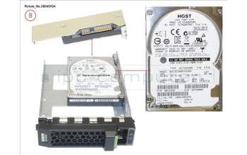 Fujitsu HD SAS 12G 600GB 10K 512N HOT PL 3.5\' EP für Fujitsu Primergy RX2540 M2